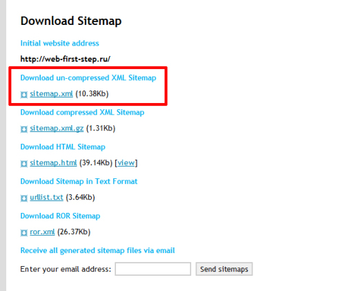sitemap
