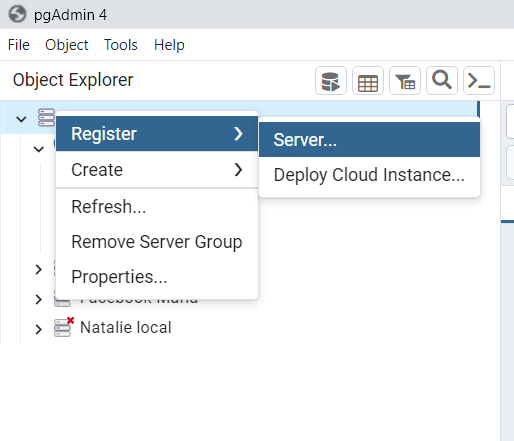 PostgreSQL на сервер